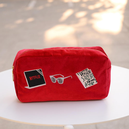 The Off-Duty Velvet Pouch - The Happy Tribe