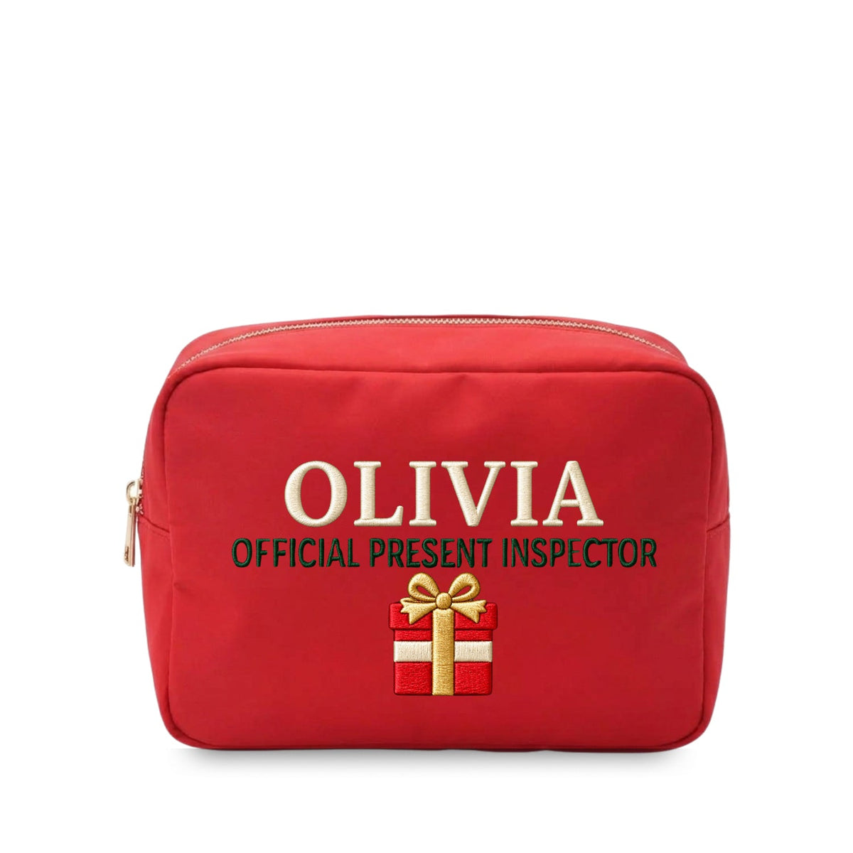 The Personalised Christmas Family 3-Piece Pouch Set - The Happy Tribe