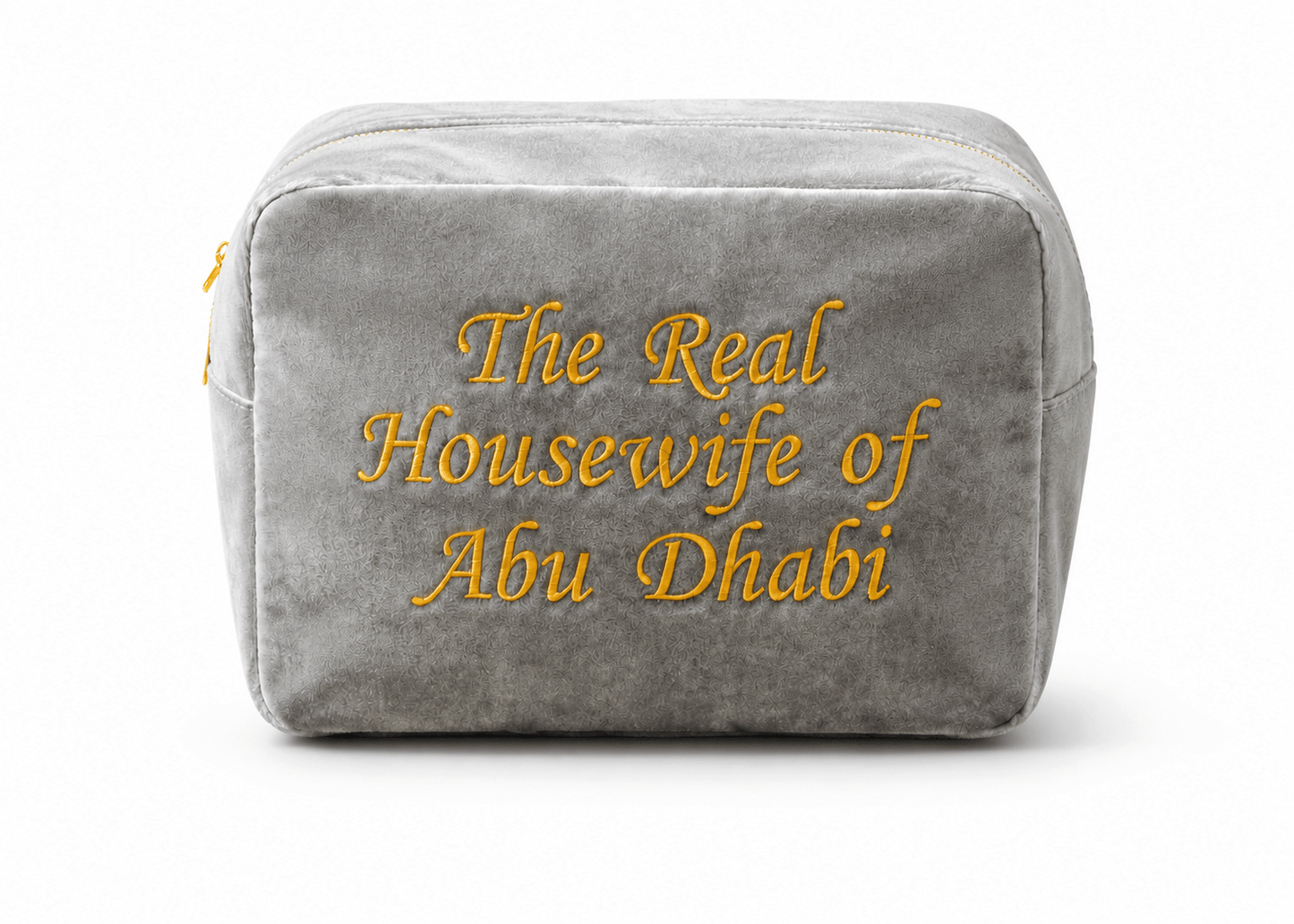 "The Real Housewife of Abu Dhabi" Velvet Pouch, - The Happy Tribe