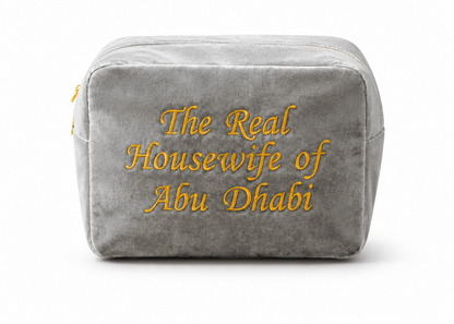 "The Real Housewife of Abu Dhabi" Velvet Pouch, - The Happy Tribe