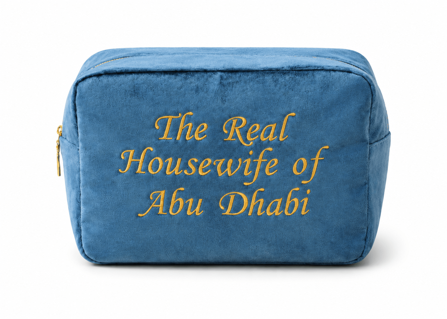 "The Real Housewife of Abu Dhabi" Velvet Pouch, - The Happy Tribe
