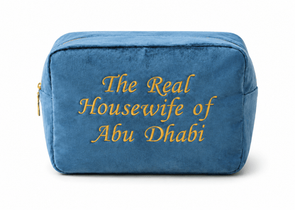 "The Real Housewife of Abu Dhabi" Velvet Pouch, - The Happy Tribe