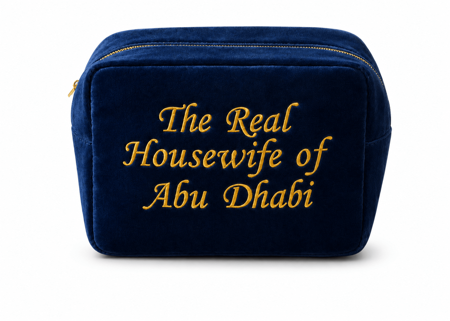 "The Real Housewife of Abu Dhabi" Velvet Pouch, - The Happy Tribe