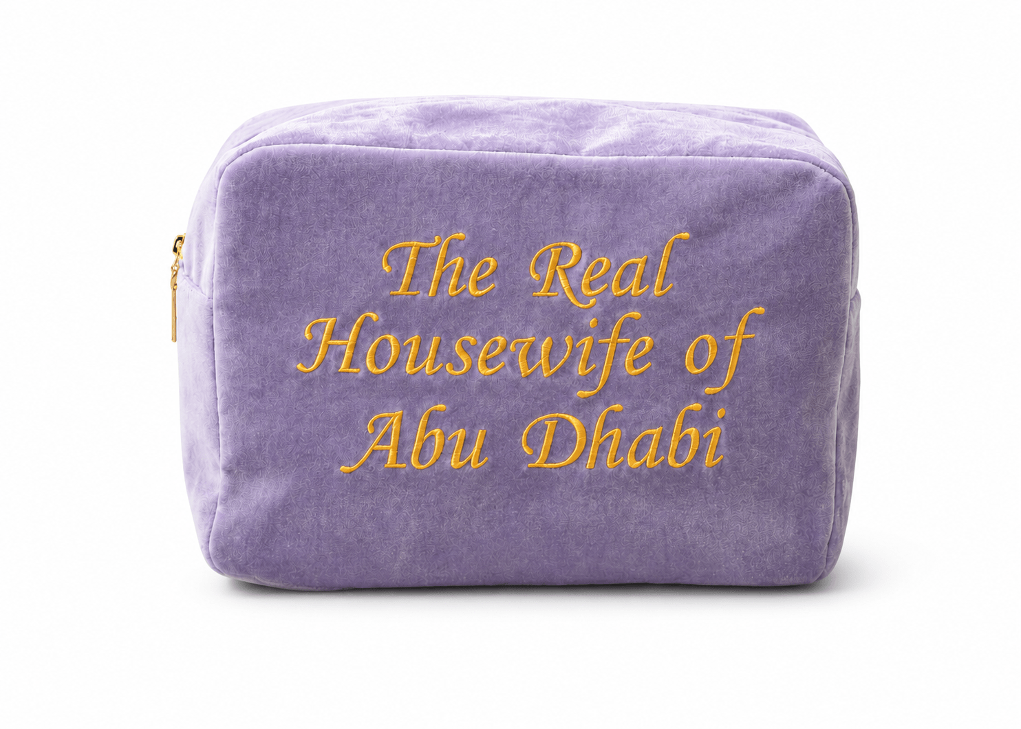 "The Real Housewife of Abu Dhabi" Velvet Pouch, - The Happy Tribe