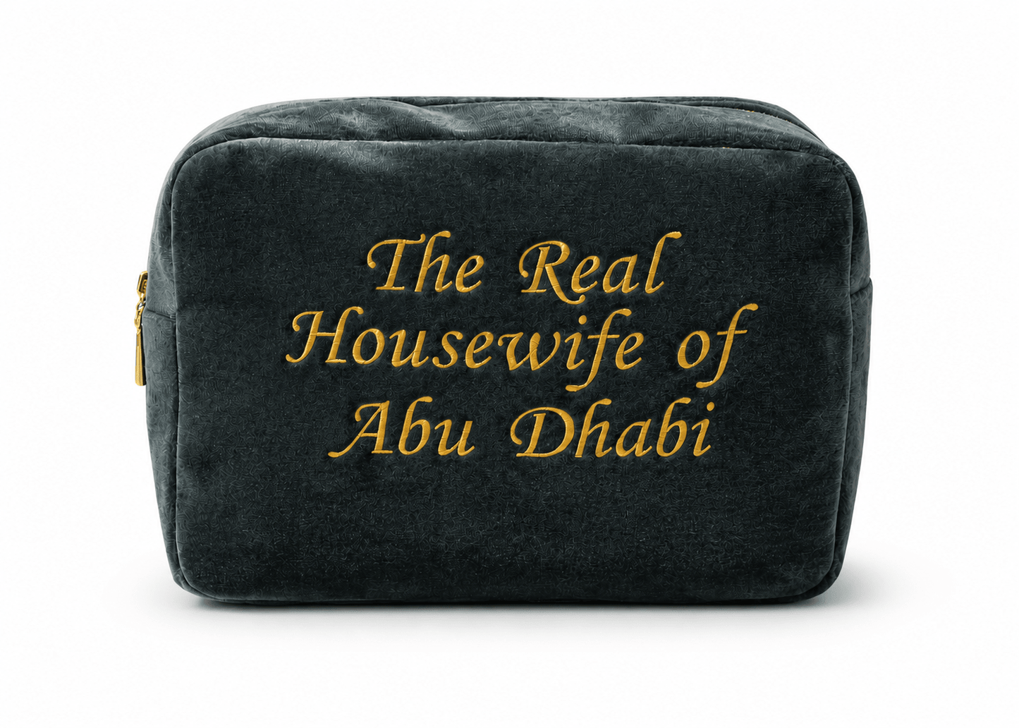 "The Real Housewife of Abu Dhabi" Velvet Pouch, - The Happy Tribe