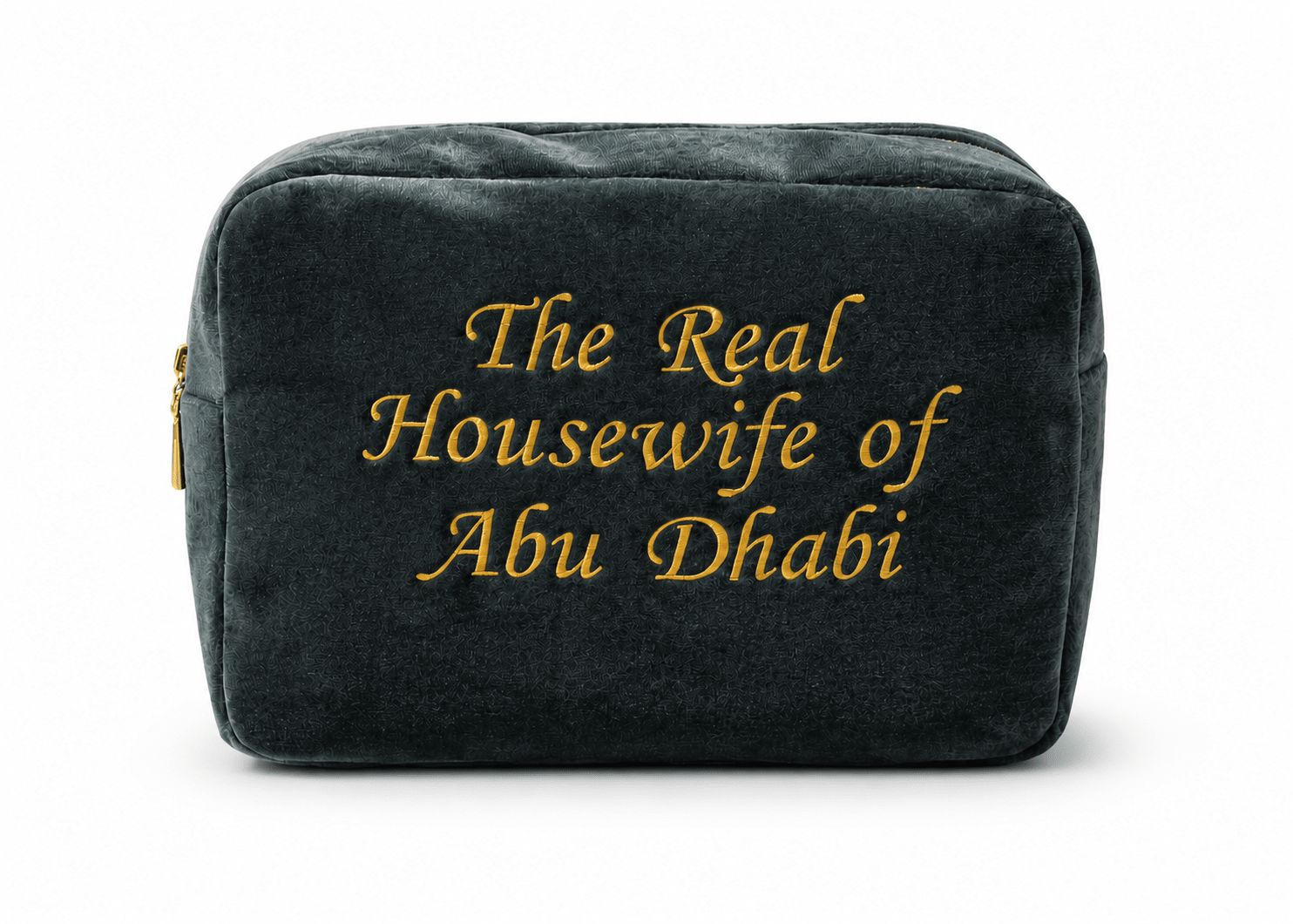 "The Real Housewife of Abu Dhabi" Velvet Pouch, - The Happy Tribe
