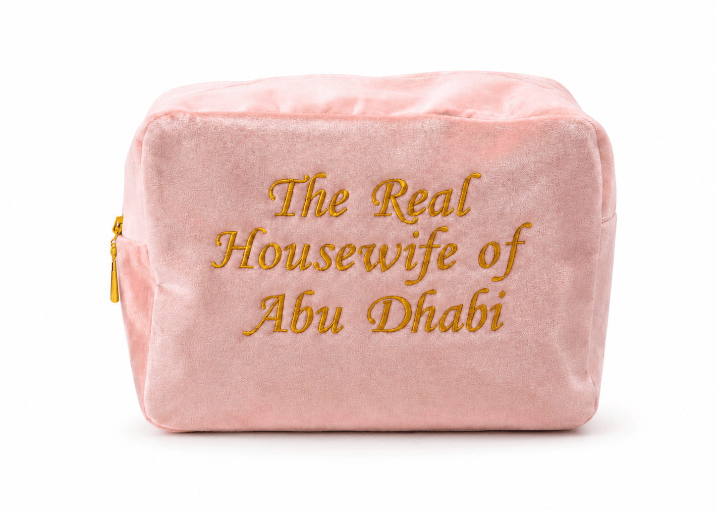 "The Real Housewife of Abu Dhabi" Velvet Pouch, - The Happy Tribe