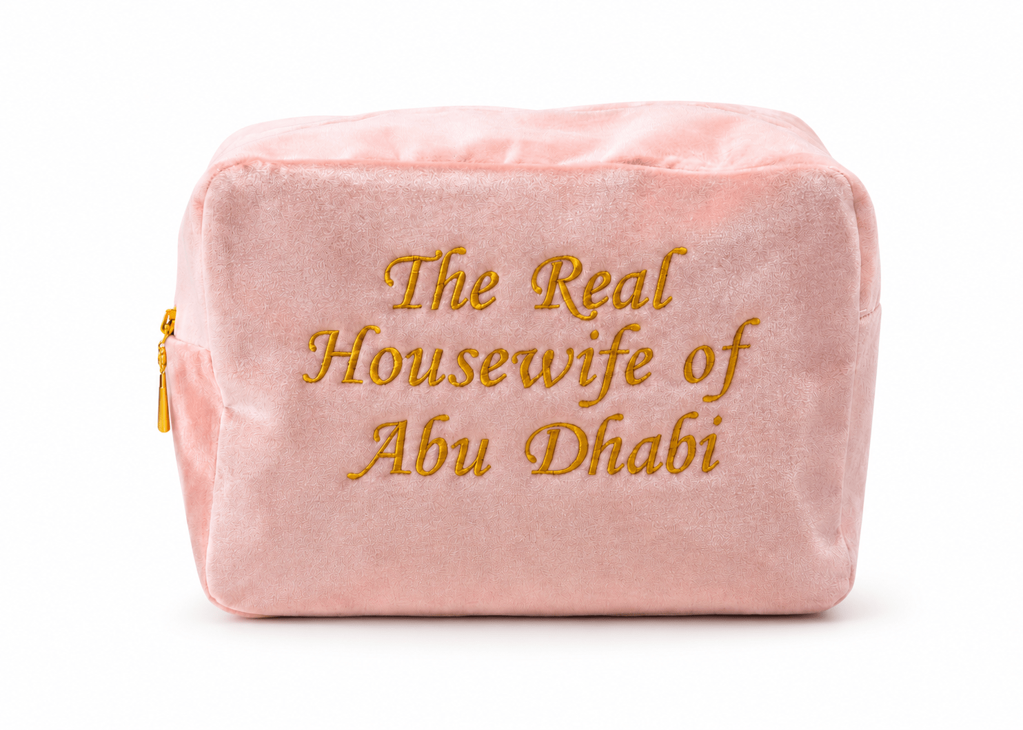 "The Real Housewife of Abu Dhabi" Velvet Pouch, - The Happy Tribe