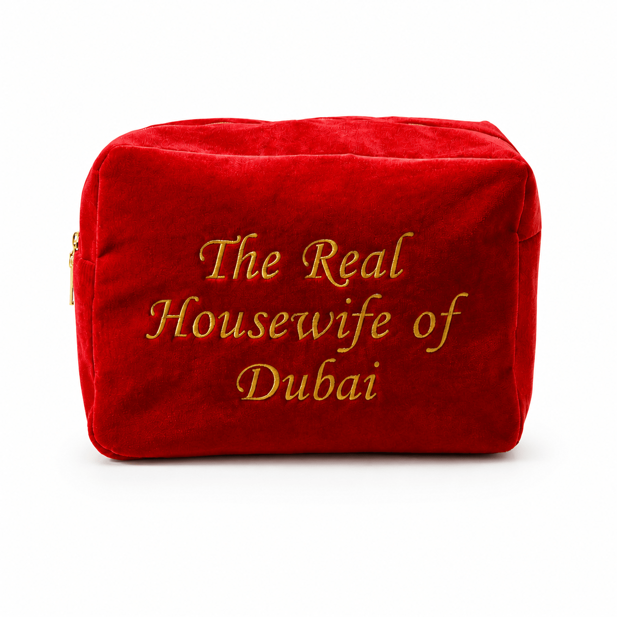 "The Real Housewives of Dubai" Large Velvet Pouch - The Happy Tribe