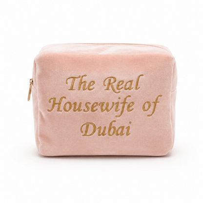 "The Real Housewives of Dubai" Large Velvet Pouch - The Happy Tribe