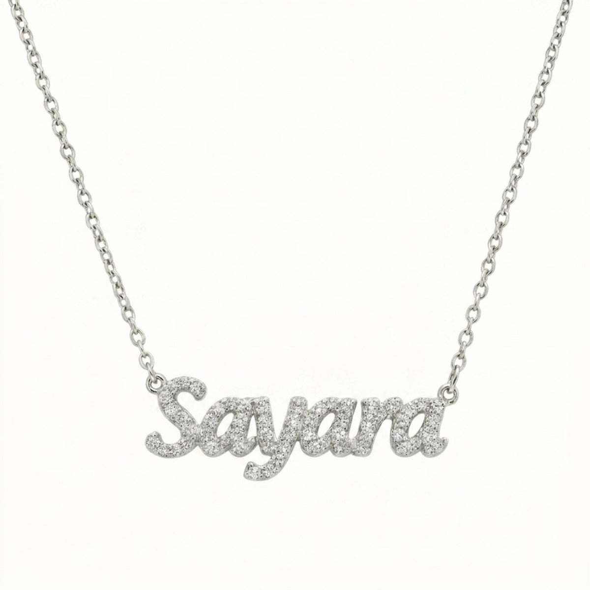 Tiny Treasures Diamond Name Necklace - The Happy Tribe