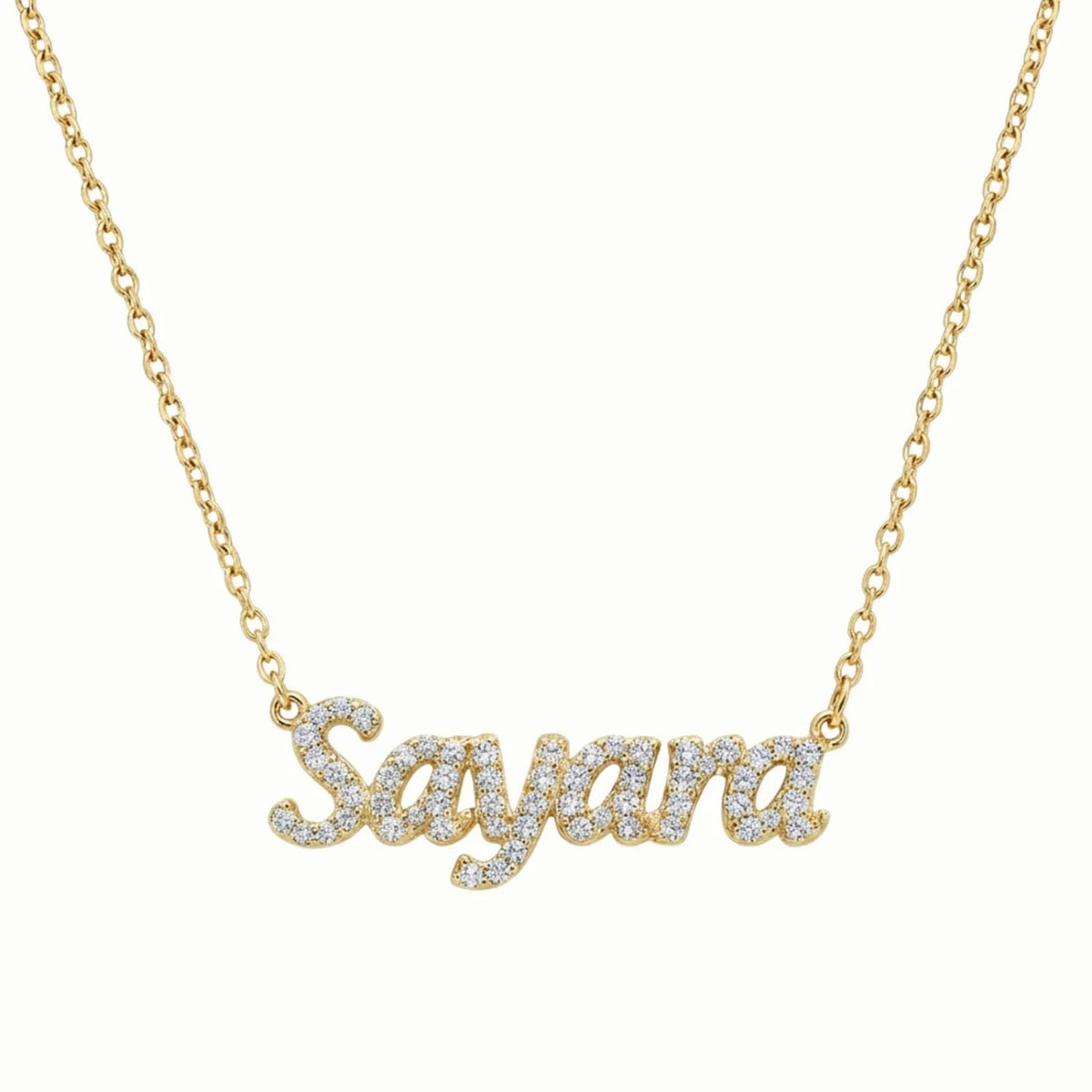 Tiny Treasures Diamond Name Necklace - The Happy Tribe