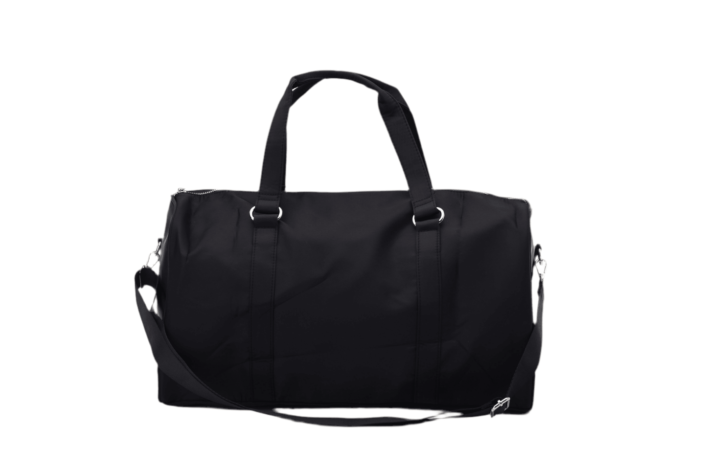 "Travel" Carry On Duffel Bag, Black - The Happy Tribe