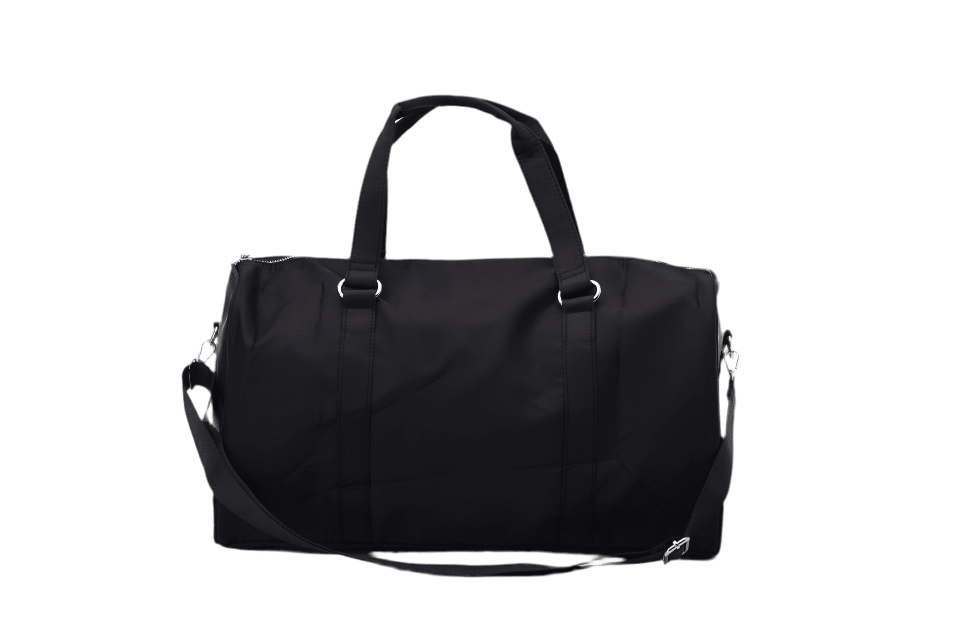 "Travel" Carry On Duffel Bag, Black - The Happy Tribe
