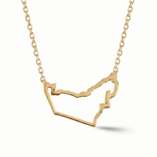 UAE Heritage Outline Necklace - The Happy Tribe