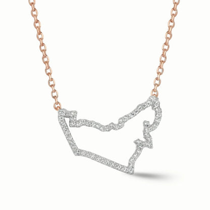 UAE Heritage Outline Necklace - The Happy Tribe
