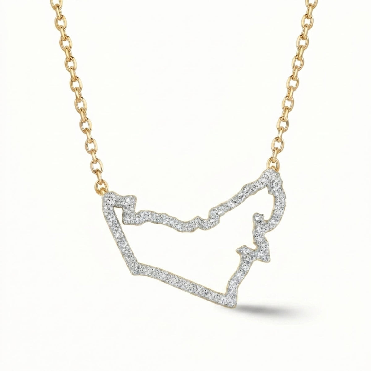 UAE Heritage Outline Necklace - The Happy Tribe