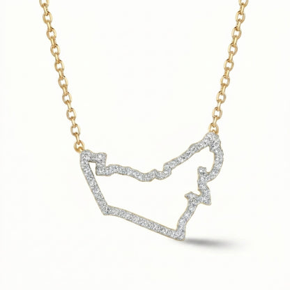 UAE Heritage Outline Necklace - The Happy Tribe