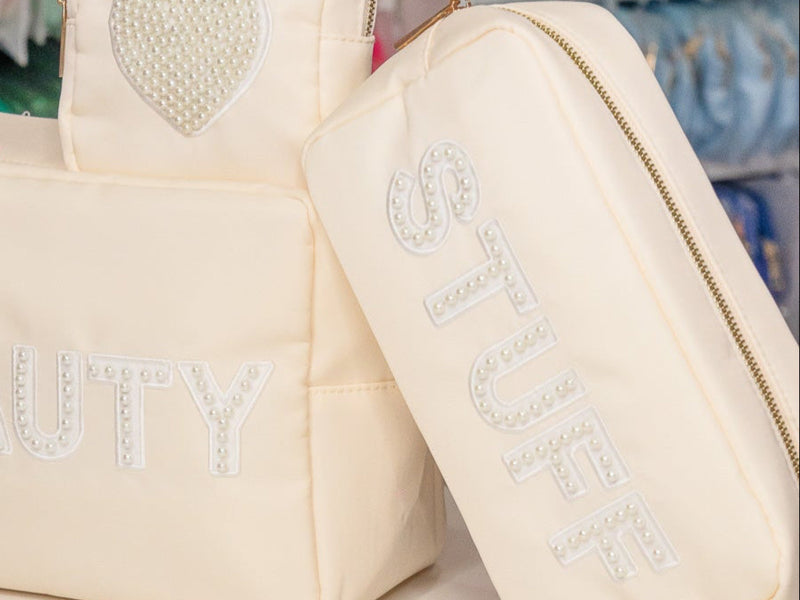 Cream Medium Pouch - 