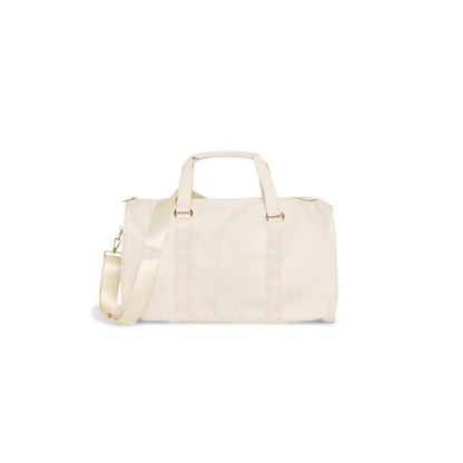 "Vacay Girl" Carry On Duffel Bag, Cream - The Happy Tribe