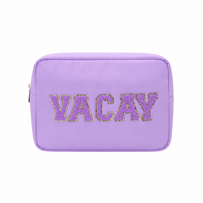 "Vacay" Large Pouch, Lilac - The Happy Tribe