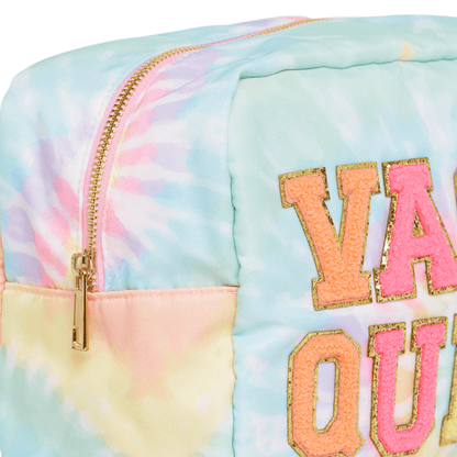 “Vacay Queen" Large Pouch, Tie Dye - The Happy Tribe
