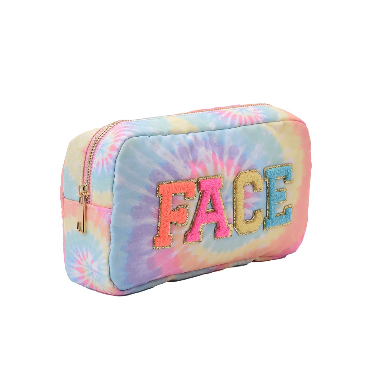Vacay Queen Tie Dye Bundle, Large Pouch & Face Pouch Set - The Happy Tribe
