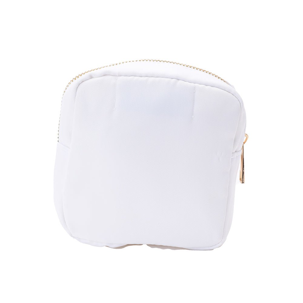 White Extra Small Pouch, Santa Clause Christmas - The Happy Tribe