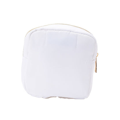 White Extra Small Pouch, Santa Clause Christmas - The Happy Tribe