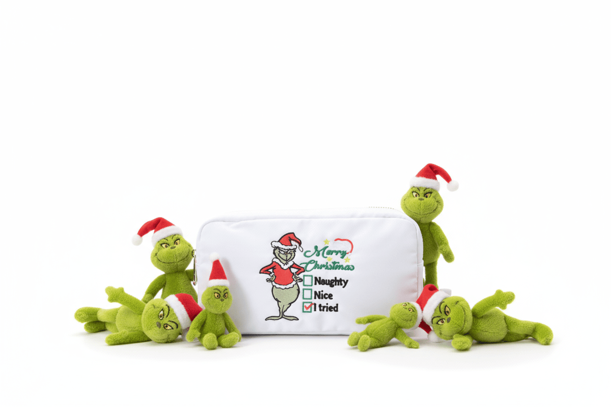 White Small Pouch, GRINCH "I Tried" - The Happy Tribe