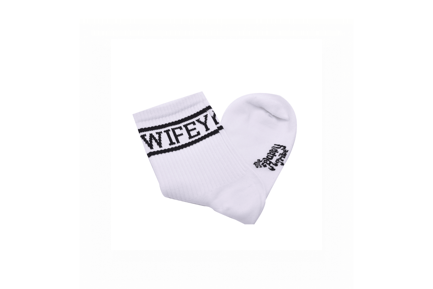 Wifey Socks, Cozy White Socks - The Happy Tribe
