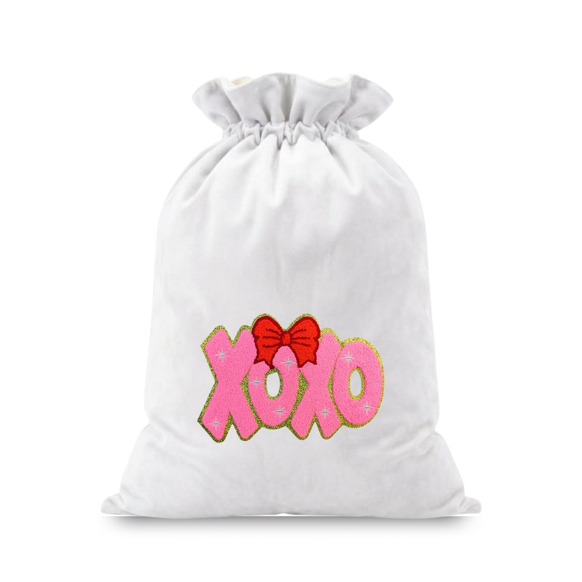 “XOXO” Velvet Christmas Sack - The Happy Tribe