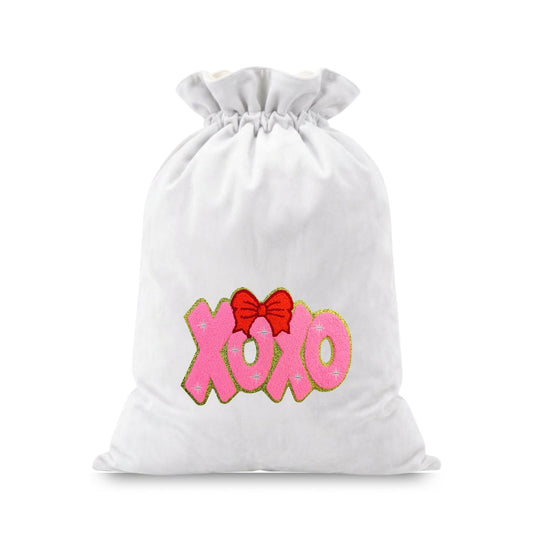 “XOXO” Velvet Christmas Sack - The Happy Tribe