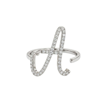 Zeeana Statement Alphabet Ring - The Happy Tribe
