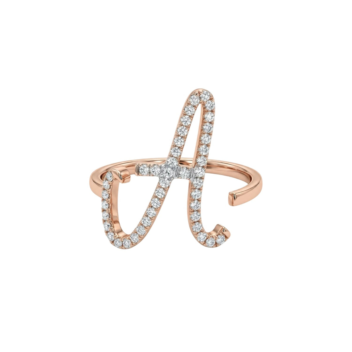 Zeeana Statement Alphabet Ring - The Happy Tribe