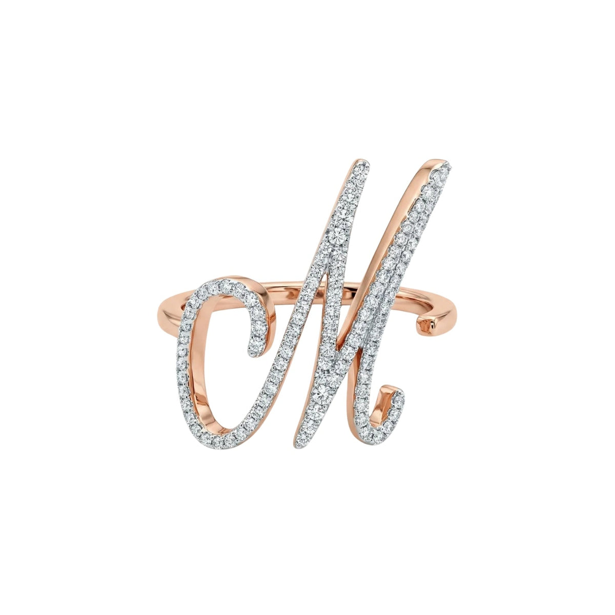Zeeana Statement Alphabet Ring - The Happy Tribe