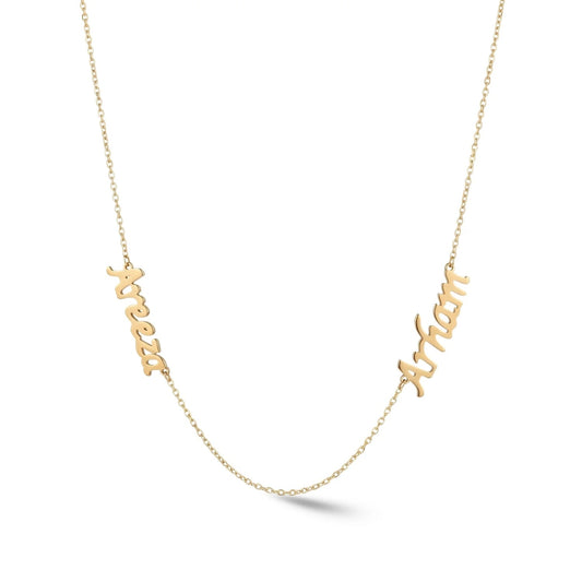 Zeeana Two Name Necklace - The Happy Tribe
