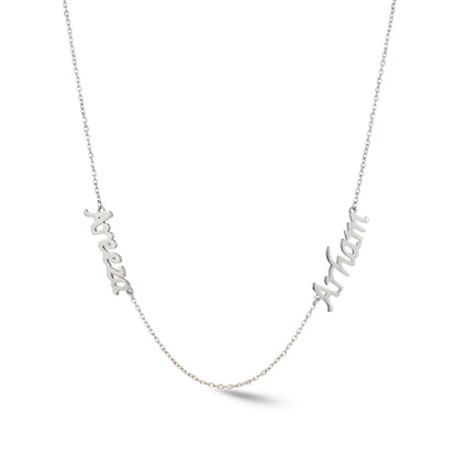 Zeeana Two Name Necklace - The Happy Tribe